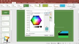 PowerPoint 2016 – Grundlagen Tutorial Individuelle Farben für das Farbschema video2braincom [upl. by Nalorac545]