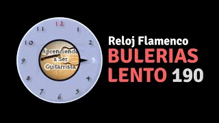 Metrónomo Flamenco Compás Bulerías Lento  190 [upl. by Foy]