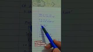 Pov How to calculate tution teachers earningstrending shortsfeed comedy memes funny shorts [upl. by Ahsienor218]