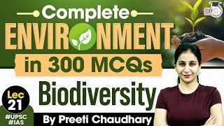 Environment Top 300 MCQ For UPSC CSE  Biodiversity  UPSC IQ [upl. by Bobinette]