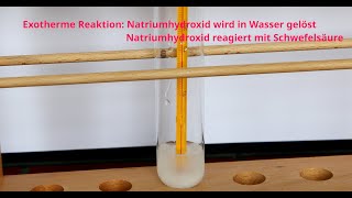 Exotherme Reaktion I Lösen von Natriumhydroxid und Neutralisation der Natronlauge [upl. by Neerual328]