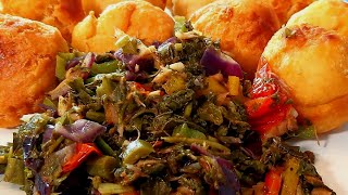 Callaloo and Saltfish with Fried Dumpling  Chef Ricardo Cooking [upl. by Ertsevlis]