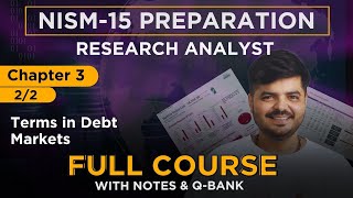 NISM Research Analyst 2024  FULL COURSE  Chapter 3 Part  B [upl. by Yael60]