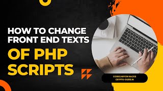 How to change front end texts of PHP scripts purchased from Codecanyon  Easy method no coding [upl. by Adnahsat]