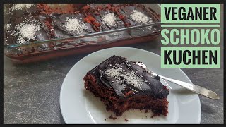 Schokokuchen mit einer Schokoladenglasur  Vegan [upl. by Patsy]