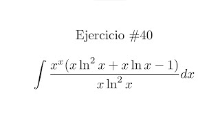 Integral Indefinida Cambio de variable  Ejercicio 40 [upl. by Inami]