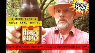 Honey Brown Lager Beer Review by A Beer Snobs Cheap Brew Review [upl. by Asit]