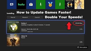 Xbox One  How to Update your Games Faster in 2022 Increase and Double your Download Speed [upl. by Nnyrat742]