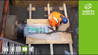 Trenchless rehabilitation with the SAERTEXLINER H2O in Torgau Germany [upl. by Ralyks]