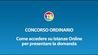 Concorso ordinario come accedere su Istanze Online per presentare la domanda [upl. by Nylad]