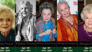 60 Legendary Actresses Who Lived Over 100 Years of Age  2024 List [upl. by Eldin251]