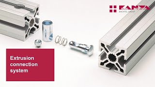 How to connect aluminium profiles aluminium extrusions [upl. by Eelarol649]