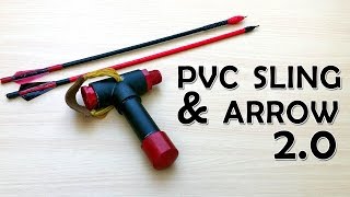 PVC Slingshot bow V 20  What The Hack 18 [upl. by Heurlin]