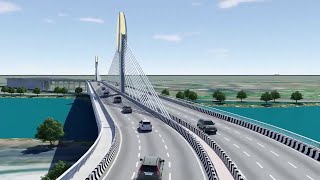 suspension cable bridge in Revit tutorial  BIM Revit  2020 [upl. by Irreg217]