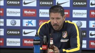 Atletico Madrid Simeone Chelsea ostico ma pensiamo al Getafe [upl. by Melbourne]