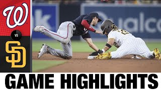 Nationals vs Padres Game Highlights 7821  MLB Highlights [upl. by Ardy]