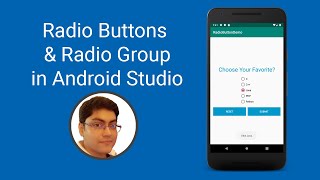 How to use Radio Buttons amp Radio Group in Android Studio [upl. by Eenafit]