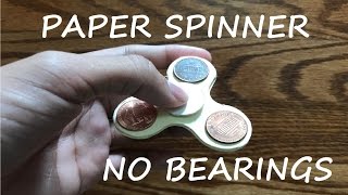 How To Make A Paper Fidget Spinner Without Bearings [upl. by Astrid185]