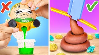 Rich VS Poor Pooping Fidgets 🤑 How To Make DIY Gadgets For Free [upl. by Otrepur]