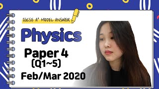 IGCSE Physics Paper 4  FebMar 2020  062542FB20 Q15 SOLVED [upl. by Saltsman747]