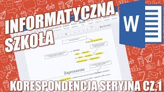 Word lekcja 7 Korespondencja seryjna cz1 [upl. by Ayotal]