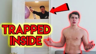 TRAPPING BEST FRIEND IN ROOM  revenge prank  Sam Golbach [upl. by Nnelg345]