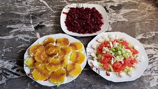 SALADES MAROCAINES TRADITIONNELLES  أنواع سلطة مغربية تقليدية [upl. by Hammer]