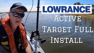 Lowrance Active Target Install  Pole Mount on Quintrex 420 Elite FS Units [upl. by Uno682]