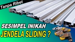 🔴🔴🔴Cara Membuat Jendela Sliding Aluminium 💯 Secara Detail dan Lengkap 💯 [upl. by Filberto]