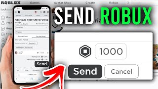 How To Give Robux To Friends Mobile Guide  Send Robux On Roblox Mobile [upl. by Huberman]