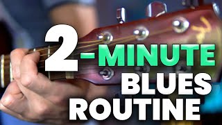 The GroundBreaking 2Minute BLUES Workout 🎸 [upl. by Burleigh]