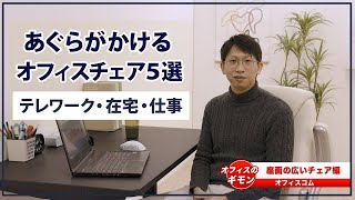 【オフィスチェア】あぐらがかける座面の広い椅子！オフィスチェア5選【テレワーク・在宅・仕事】 [upl. by Nnawtna516]