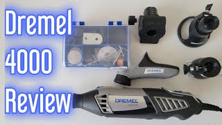 Dremel 4000 Rotary Tool Kit Complete Review And Accessories Overview [upl. by Annunciata472]