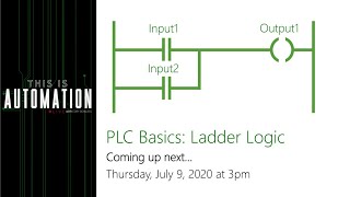 PLC Basics Ladder Logic [upl. by Enelhtak655]