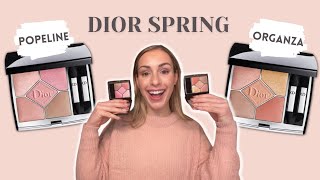 DIOR SPRING QUINTS Popeline amp Organza  Full Review Swatches Demo [upl. by Aldridge]