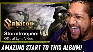 Reaction to SABATON  Stormtroopers Official Lyric Video [upl. by Nyleaj]