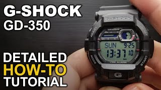 Gshock GD 350  Detailed how to tutorial [upl. by Haskel]