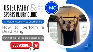 How to perform a Dead Hang  Shoulder stabilitystrength [upl. by Ydnir]