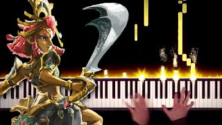 Zelda TOTK Riju Sage of Lightning Theme Piano [upl. by Gussy]