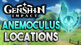 All Anemoculus Locations 【Genshin Impact】 [upl. by Whatley125]