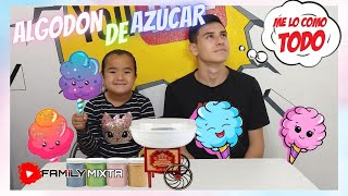 Como hacer ALGODÓN DE AZÚCAR de colores y 5 ricos sabores🍭🍈 [upl. by Zach]