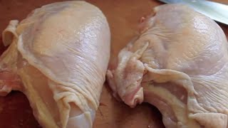 How to Cut Up a Chicken Breast [upl. by Purdy41]