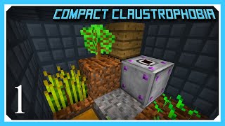 Compact Claustrophobia  Starting Compact Claustrophobia  E01  1122 Skyblock Modpack [upl. by Deedahs]