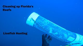 Saving Floridas Reefs  Lionfish hunting [upl. by Sello]