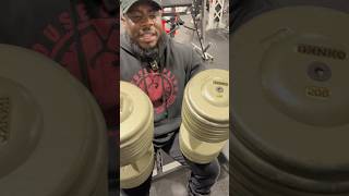 Chest Press 200 Pound Dumbbells for 7 Reps [upl. by Nahsaj]