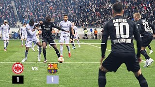 Eintracht Frankfurt vs FC Barcelona Atmosphere amp Highlights from the sideline [upl. by Aiden]