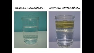 MISTURAS HOMOGÊNEAS E HETEROGÊNEAS [upl. by Yahsel465]