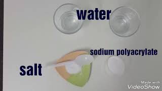 Poly acrylic acid in a salt solution [upl. by Bickart167]