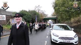 Ron Butters Bellshill Salvation Army Remembrance Day 2024 [upl. by Mcripley]