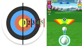 Golf Clash tips Wind Guide  Learn the ringsystem Including Elevation MinMidMax and Powerball [upl. by Nortna924]